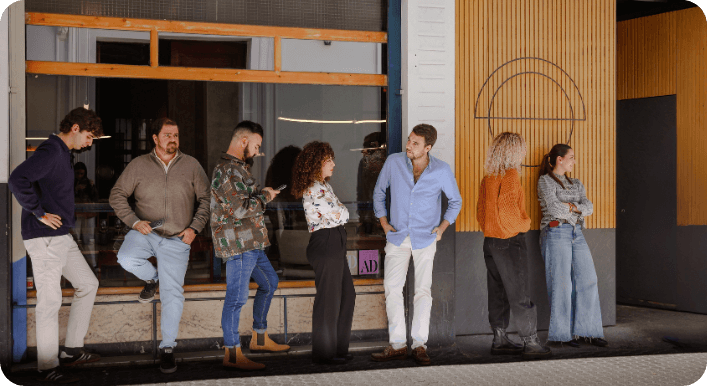 Cola virtual para clientes sin reserva